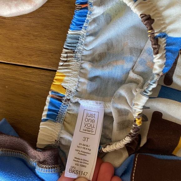 Pajamas, stuffed animal and puppy zipper pouch. - Picture 3 of 3